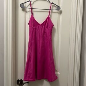 Oh Polly Triangle Cup A-Line Mini Dress in Pink, size 0